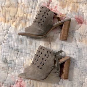 Tahari Leather Cut-out Heels